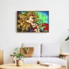 Girl with Big Eyes - Full Round Diamond - 40x30cm
