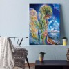 Sad Gaia 5D DIY Full Round Drill Diamond Painting Hanging Decor Kit 35x45cm