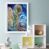 Sad Gaia 5D DIY Full Round Drill Diamond Painting Hanging Decor Kit 35x45cm