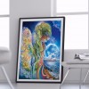 Sad Gaia 5D DIY Full Round Drill Diamond Painting Hanging Decor Kit 35x45cm