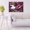 Girl with Big Eyes - Full Round Diamond - 40x30cm