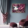 Girl with Big Eyes - Full Round Diamond - 40x30cm
