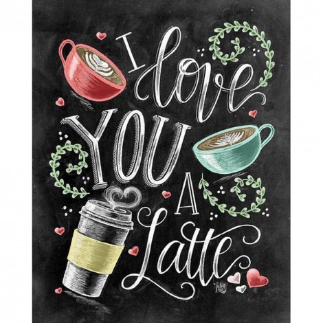 Letter Pattern - Full Diamond Painting - 30x40cm