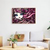 Girl with Big Eyes - Full Round Diamond - 40x30cm