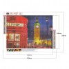 Night View Big Ben 5D DIY Full Round Drill Diamond Painting Colorful Mosaic