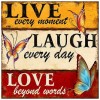 Positive Word  - Full Round Diamond - 35x35cm