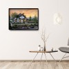 European And American Style Seaside Chalet - Full Round Diamond - 40*30cm