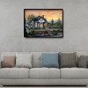5D Diamond Painting Full Round Drill DIY Seaside House Rhinestone Picture