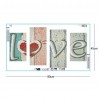 4pcs/set Love-Full Round Diamond Painting - 80x45cm