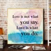 English Love Proverb - Full Round Diamond - 30x30cm