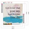 English Love Proverb - Full Round Diamond - 30x30cm