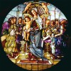 Madonna and Child Window - Full Round Diamond - 40x40cm