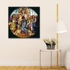 Madonna and Child Window - Full Round Diamond - 40x40cm