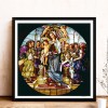 Madonna and Child Window - Full Round Diamond - 40x40cm