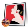 Japanese Woman - Full Round Diamond - 40x40cm