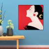Japanese Woman - Full Round Diamond - 40x40cm