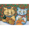 Lovely Cats Color DIY Painting Kit Full Round Diamond Picture (sz139 Four)