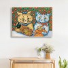 Lovely Cats Color DIY Painting Kit Full Round Diamond Picture (sz139 Four)