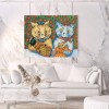 Lovely Cats Color DIY Painting Kit Full Round Diamond Picture (sz139 Four)