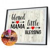 Full Round Drill Diamond Painting DIY MAMA Blessing Rhinestone Mosaic Craft