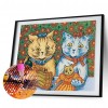 Lovely Cats Color DIY Painting Kit Full Round Diamond Picture (sz139 Four)