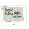 Full Round Drill Diamond Painting DIY MAMA Blessing Rhinestone Mosaic Craft