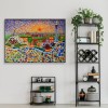 Round Craft Full Colorful World Picture Diamond Painting Kit Drill DIY 5D