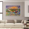 Round Craft Full Colorful World Picture Diamond Painting Kit Drill DIY 5D