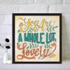 Mosaic Diamond DIY Full Drill 5D Round Letter Lovely Picture Kit Painting