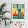 Statue of Liberty - Full Round Diamond - 35x45cm