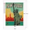 Statue of Liberty - Full Round Diamond - 35x45cm