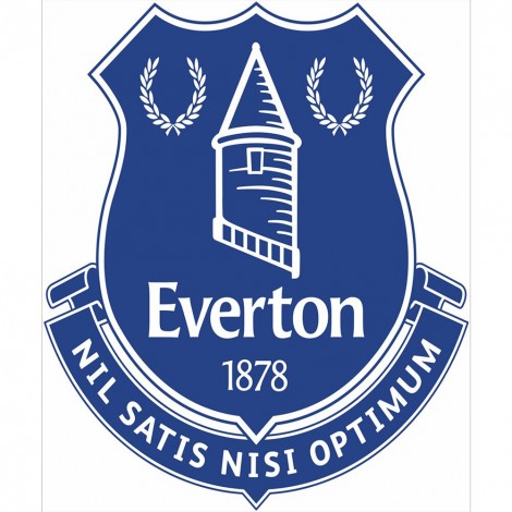 Everton Football Logo - Full Round Diamond - 30x40cm
