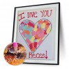 Heart Sticky Note 5D Round Diamond Painting Picture Kit