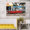 Kits Car in Roadside s - Full Round Diamond - 40x30cm