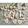 Round Letter Set - Full Diamond Painting - 40x30cm