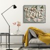 Round Letter Set - Full Diamond Painting - 40x30cm
