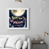 Letter Print Digital - Full Round Diamond - 30x30cm