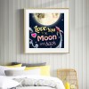 Letter Print Digital - Full Round Diamond - 30x30cm