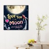 Letter Print Digital - Full Round Diamond - 30x30cm