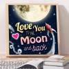 Letter Print Digital - Full Round Diamond - 30x30cm