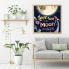 Letter Print Digital - Full Round Diamond - 30x30cm