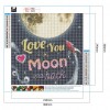 Letter Print Digital - Full Round Diamond - 30x30cm