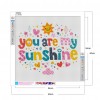 You Are My Sunshine - Full Round Diamond - 40x40cm
