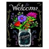 Vase Blackboard - Full Round Diamond - 25x30cm