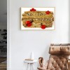Welcome Friends - Full Round Diamond - 40x30cm