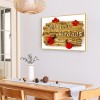 Welcome Friends - Full Round Diamond - 40x30cm