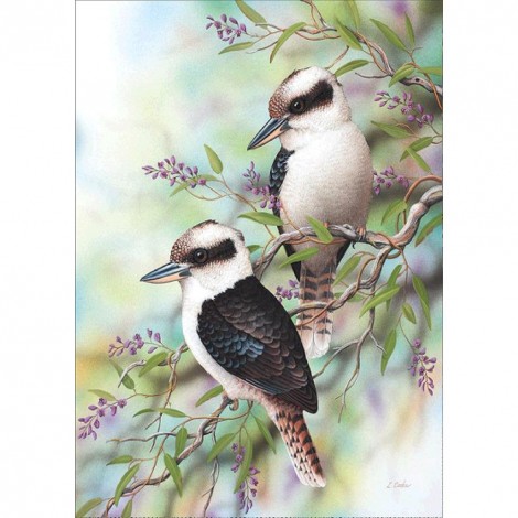 Singing Birds - Full Round Diamond - 40x30cm