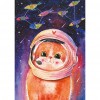 Astronaut Cat - Full Round Diamond - 30x40cm