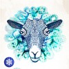Sheep HeadMosaic - Full Round Diamond - 30x30cm