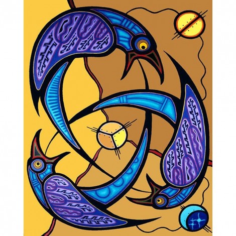 Cartoon Bird - Full Square Diamond - 40x50cm